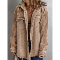 Elegante Damen Winter Daunenjacke in Hellbraun