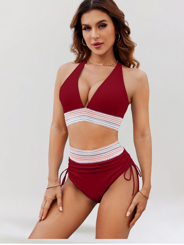 Lida™ Tummy Control Bikini-Set mit hoher Taille