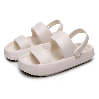 Yula - Orthopädische Sandalen | Comfort Plus Pantoletten mit Doppelriemen | Gepolsterte, lässige Slip-On-Sandalen