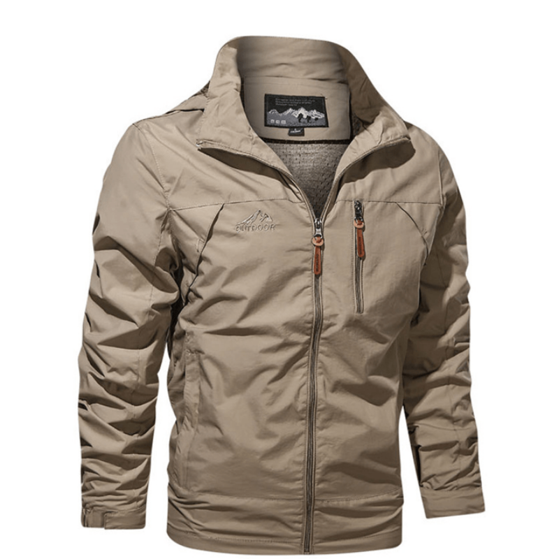 Regenjacke Herren Mit Stehkragen | Wasserabweisend Und Mit Reißverschluss
