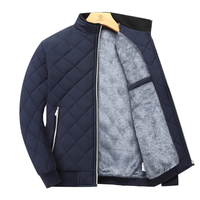 Fleecejacke Herren | Stehkragen Mit Reißverschluss in Blau