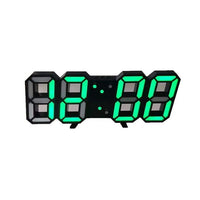 3D LED Wanduhr mit Dimmbarem Licht – Timora in Grün