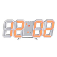 3D LED Wanduhr mit Dimmbarem Licht – Timora in Orange