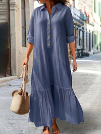 Klara | Elegantes Sommerkleid in Blau