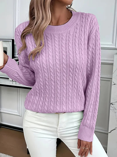 Quinisha – Strickpullover Mit Zopfmuster