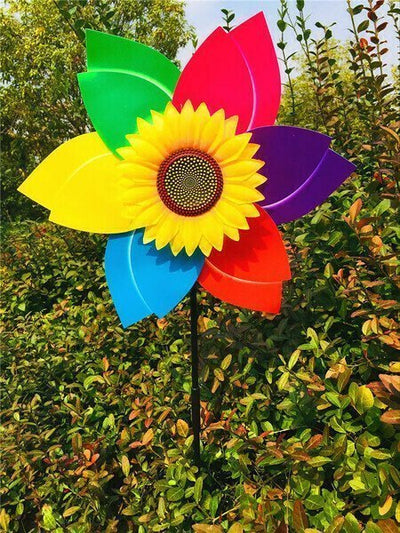Suncharm™ Bunter Sonnenblumen-Windmühle