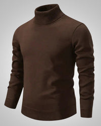 Bernd | Herren Klassischer Rollkragenpullover in Braun