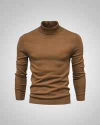 George | Herren Slim Fit Rollkragenpullover in Braun