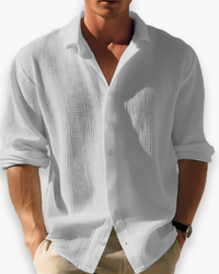 Herren Elegantes Langarm Hemd | Vielseitig in Grau