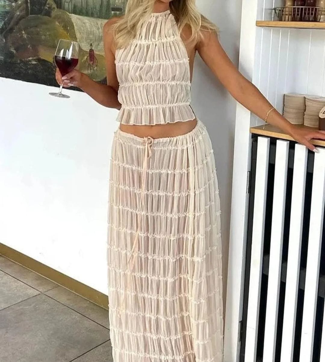 Mandy® | Brae Neckholder-Top und Rock-Set