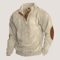Allen | Kordpullover mit Stehkragen in Beige