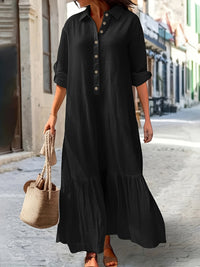 Klara | Elegantes Sommerkleid in Schwarz