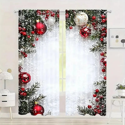 FrostLinen – Vorhänge mit Weihnachtsmotiv
