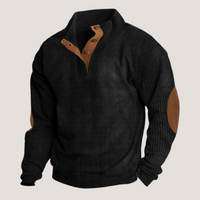 Allen | Kordpullover mit Stehkragen in Schwarz