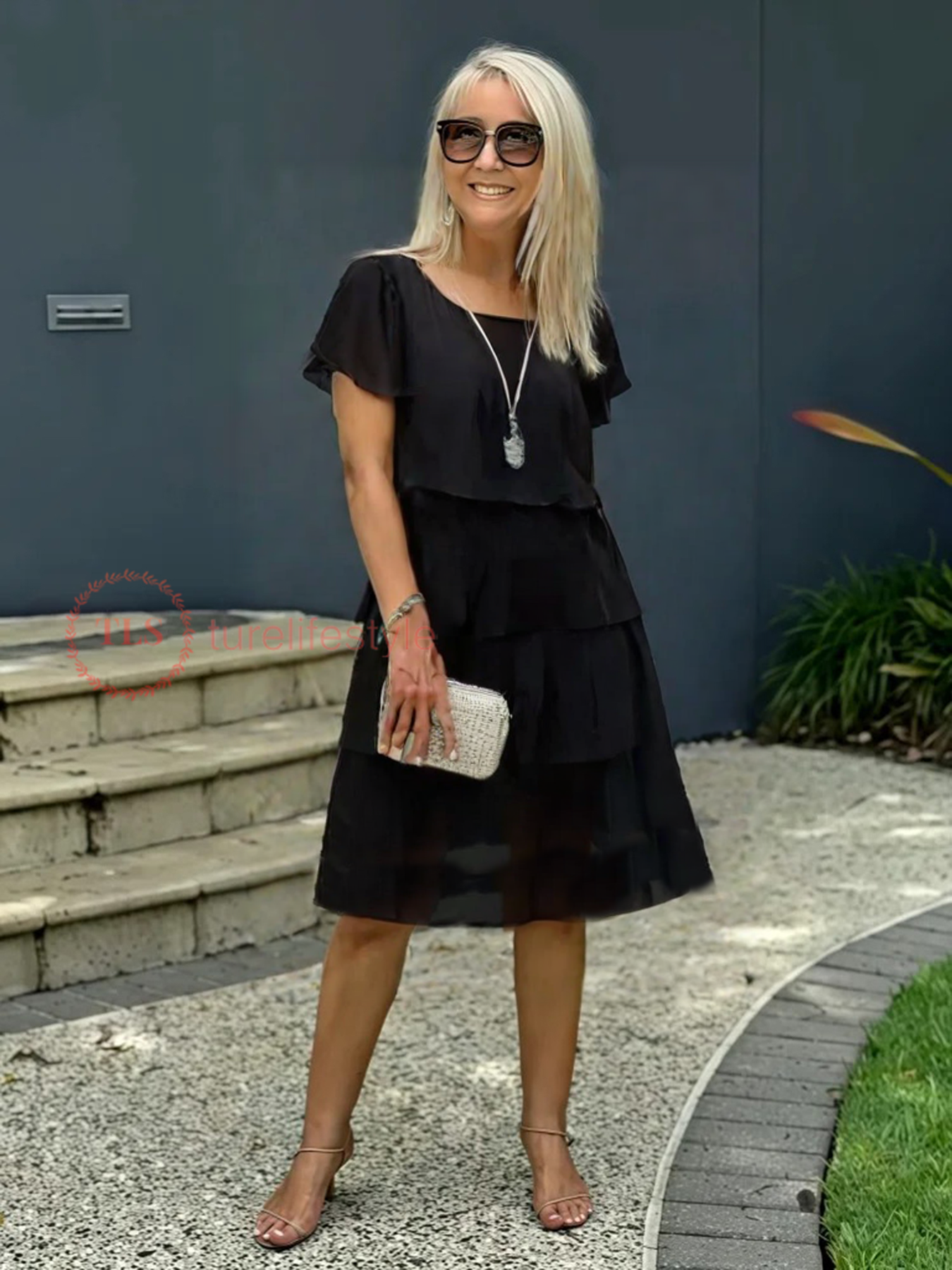 Lucia | Lockeres Chiffonkleid