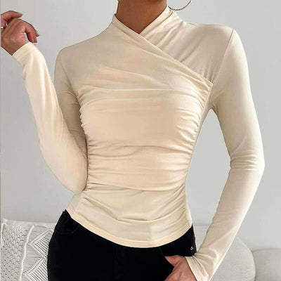 JANE - Klassisches Cross-Neck Top