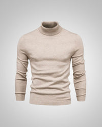 George | Herren Slim Fit Rollkragenpullover in Beige