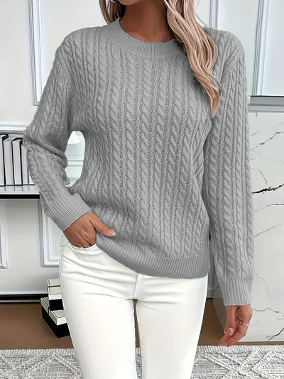 Quinisha – Strickpullover Mit Zopfmuster