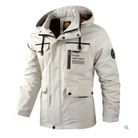 Herren Winterjacke | Kapuzenjacke Mit Taschen in Beige
