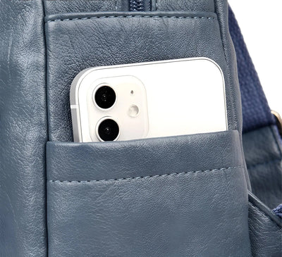 Eleganter Lederrucksack mit großzügigem Stauraum