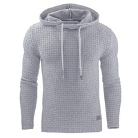 Pullover Herren Kapuze Warm | Robust Freizeit in Grau