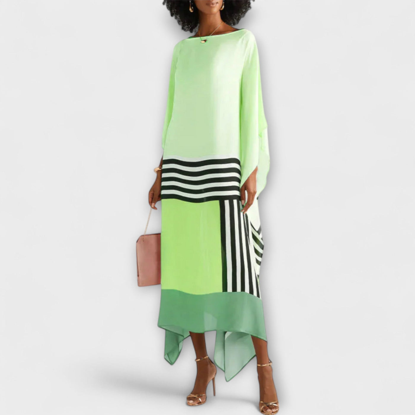 Elenora - Locker geschnittener geometrischer Kaftan