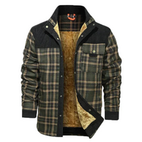 Herren Winterjacke Warm Gefüttert | Komfortabel in Grün/Gelb