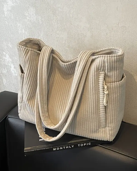 Gabriele | Damen Stilvolle Lässige Schultertasche in Beige