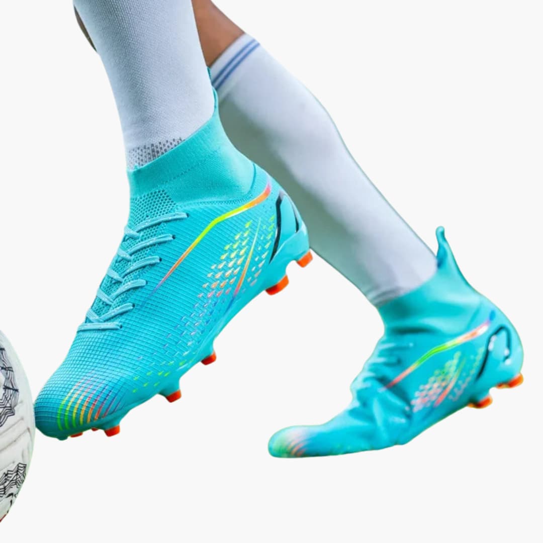 Herren-Fußball schuhe mit Schnürverschluss und Knöchelkragen