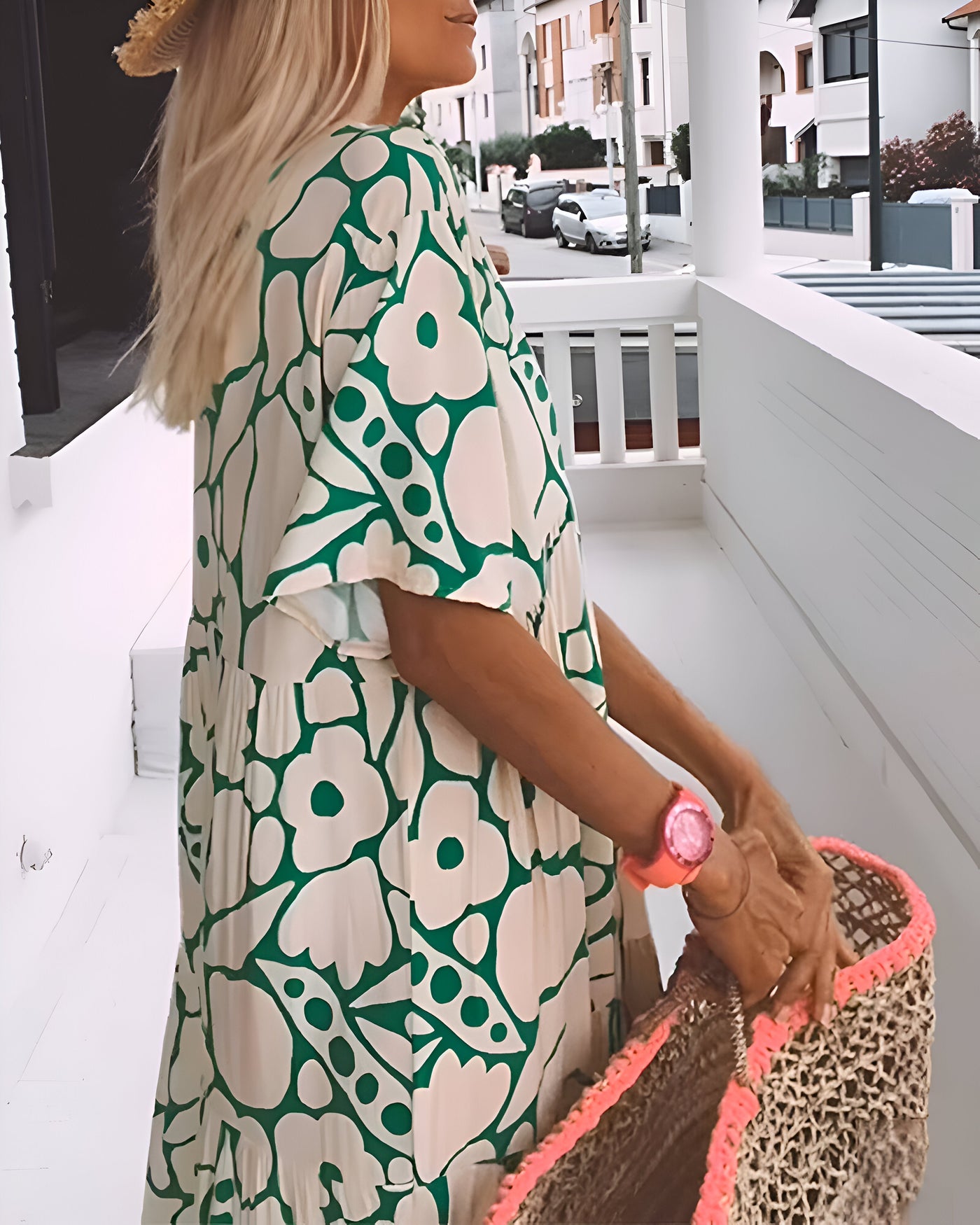 Charlotte - Bedrucktes Midikleid