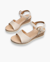 Damen Wedge Sandalen | Bequem in Beige