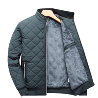 Fleecejacke Herren | Stehkragen Mit Reißverschluss in Grau