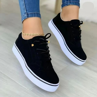 Trendige orthopädische Damen-Sneakers - Fenna in Schwarz