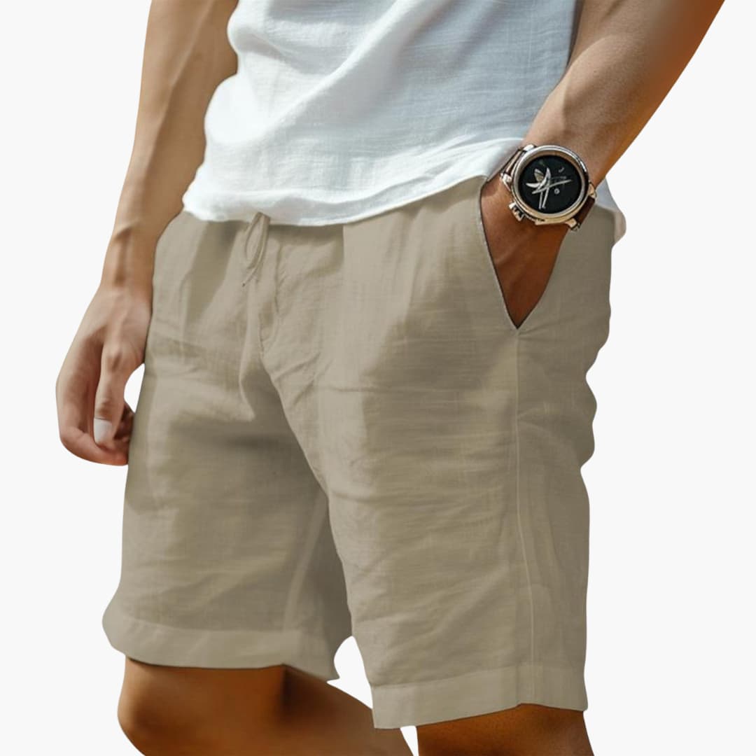 Herren Sommer Shorts mit Gummibund und Kordelzugverschluss