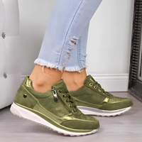 Gigi - Glamouröse bequeme Casual Sneakers | Sportlich-schicke Sneaker in Grün