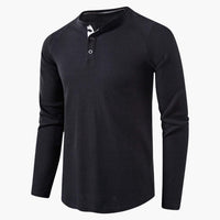 Luca | Stilvolles Langarmshirt im Casual Style in Schwarz