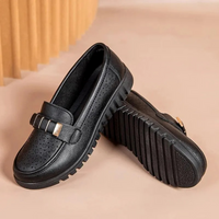 Zen – Business-Slipper aus Leder im formellen Stil in Schwarz-b