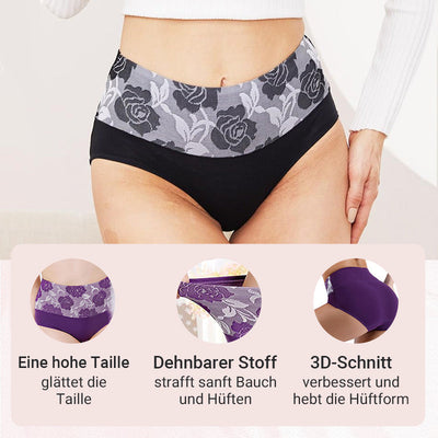 Hochtaillierter Bauchansatz Leckagekontrolle Panty-Slip