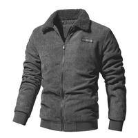 James - Warme und vielseitige fleecejacke für herren in Schwarz
