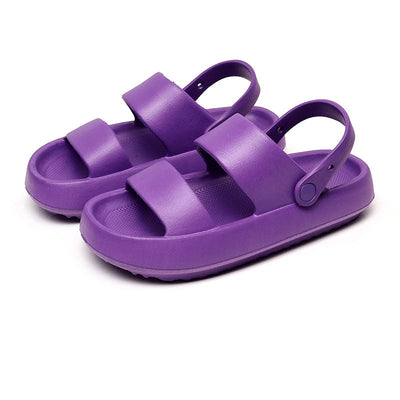 Yula - Orthopädische Sandalen | Comfort Plus Pantoletten mit Doppelriemen | Gepolsterte, lässige Slip-On-Sandalen