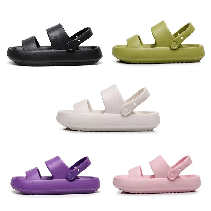Yula - Orthopädische Sandalen | Comfort Plus Pantoletten mit Doppelriemen | Gepolsterte, lässige Slip-On-Sandalen
