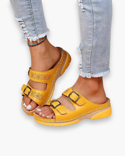Damen Gepolstert Sandalen | Verstellbare Schnallen
