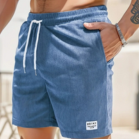 Joshua | Herren Legere strukturierte Shorts in Blau