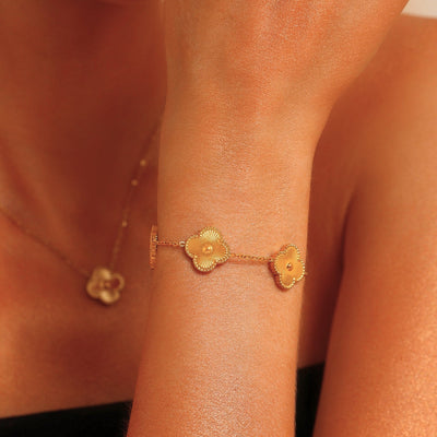 KLEEBLATT DELUXE ARMBAND | GOLD