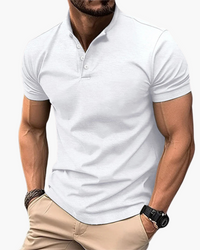 Herren Elegantes Polo Shirt | Zeitloses Poloshirt in Weiß