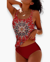 Damen Elegante Bademode | Komfortabel Bikini und Badeanzug in Rot