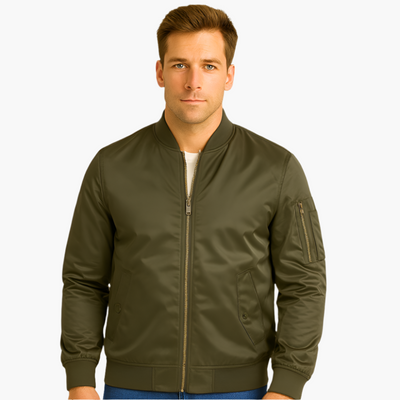 Herren Fliegerjacke mit geripptem Kragen