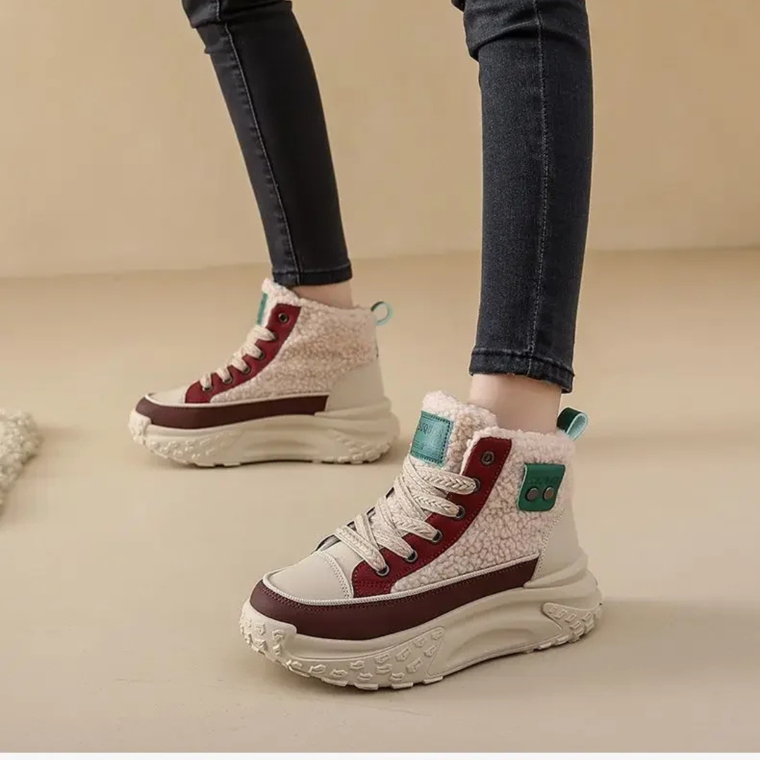 FrostWalk™ – Gefütterte Flache Winterstiefel für Damen mit Plüschfutter