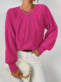 Louisa™ | Handgehäkelter Pullover in Rosa