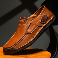 Orthopädische Freizeitschuhe aus Leder -  Jarno in Hellbraun